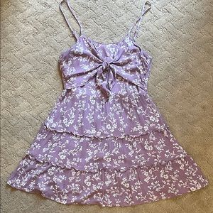 Lavender Floral Dress